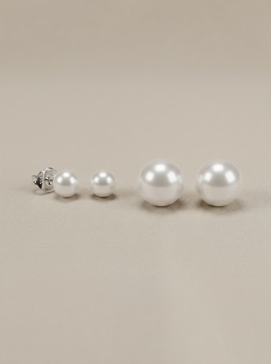 Arracades Botó perles