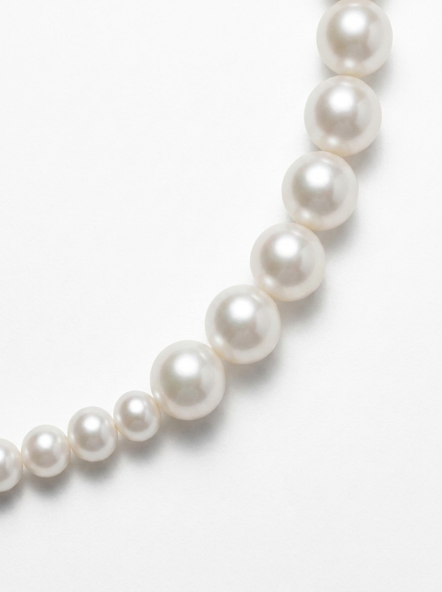 Detalls gargantilla perles de mallorca blanques
