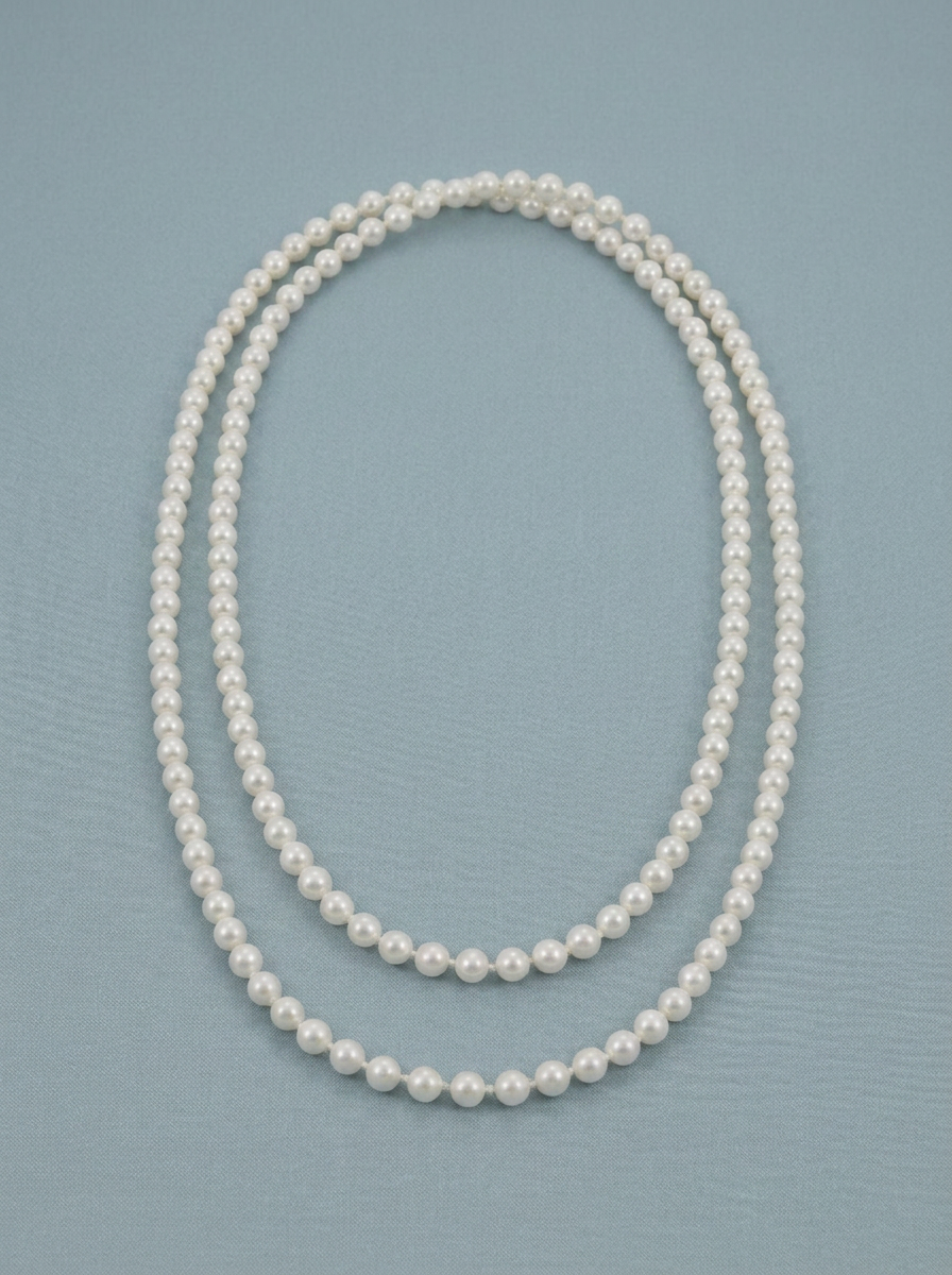 collar sinfin perlas blancas