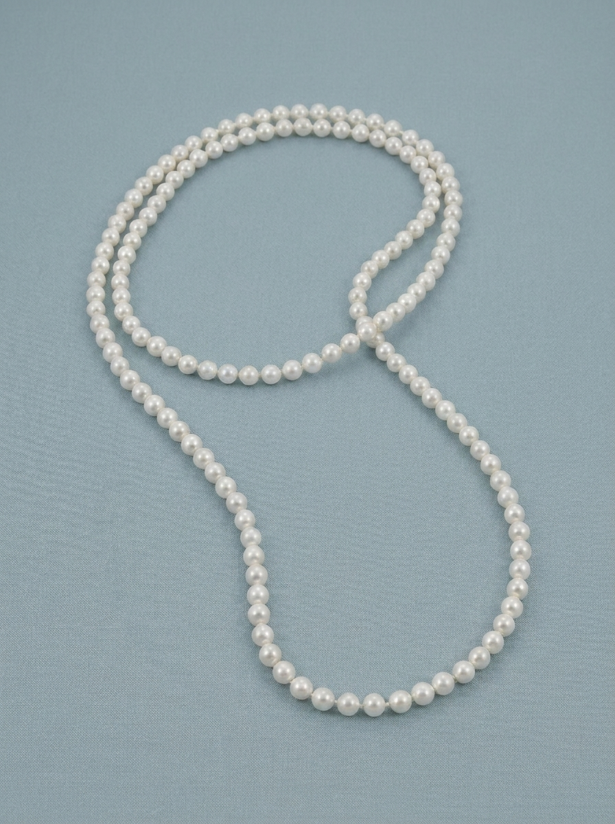 collar sinfin sobre fondo azul