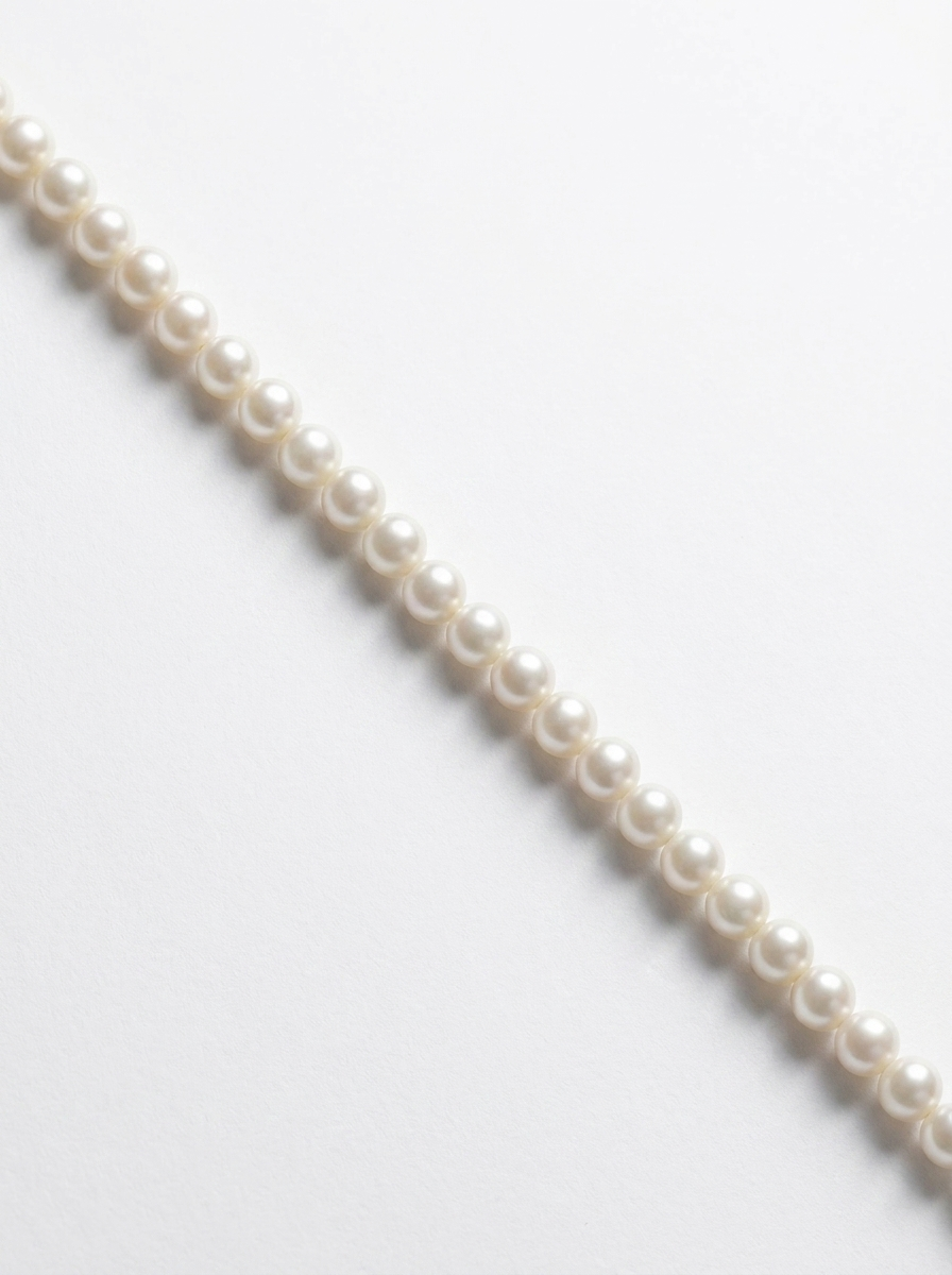 Close-up of white pearls