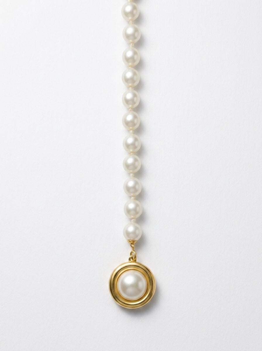 Polsera de perla blanca