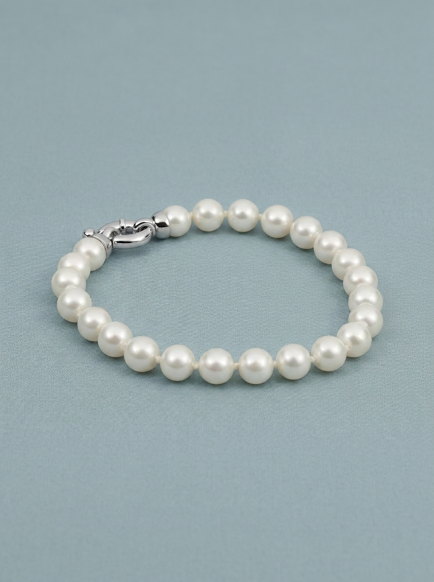 Polsera de perles de Mallorca i plata