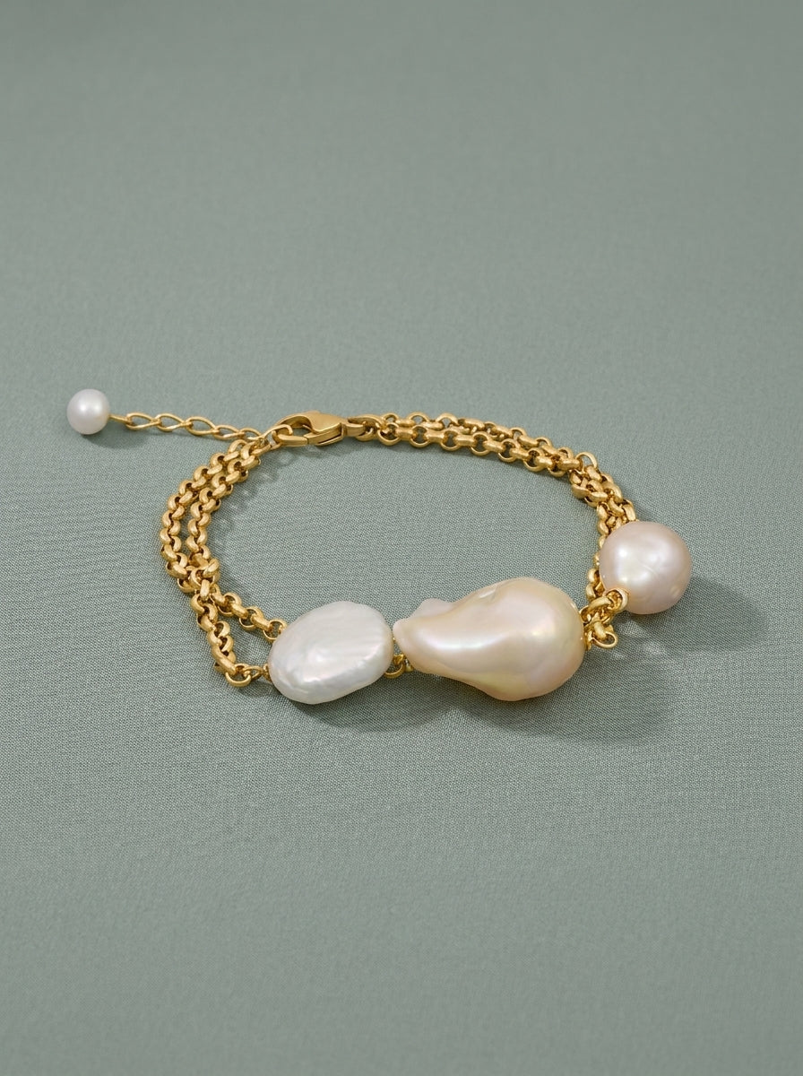 Polsera de cadena en or 18K