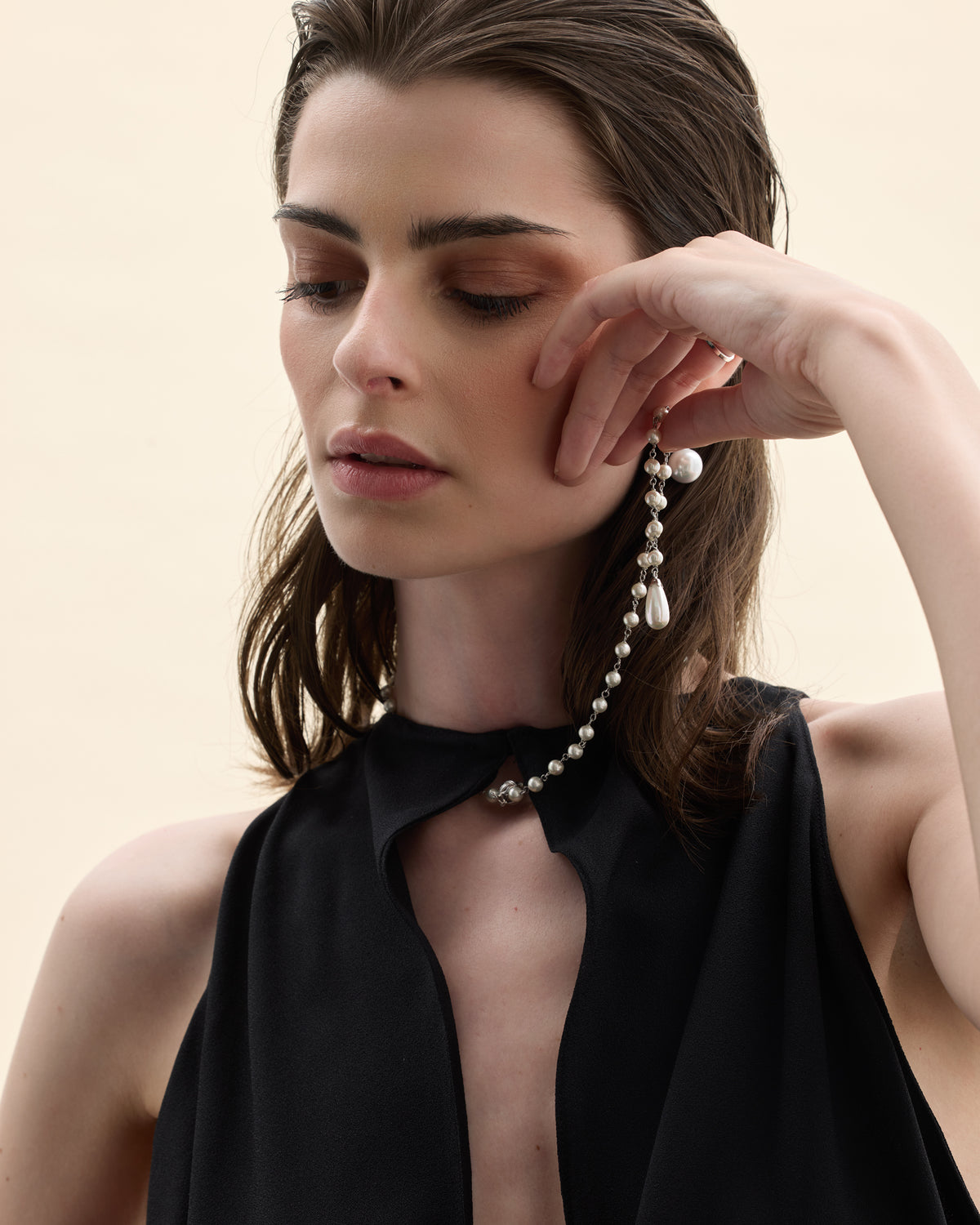 model collaret i arracades de plata