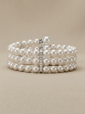 Brazalete de perlas 3 vías
