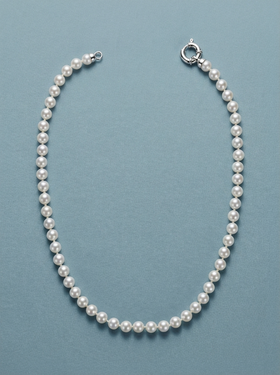collaret curt de perles blanques de Mallorca 