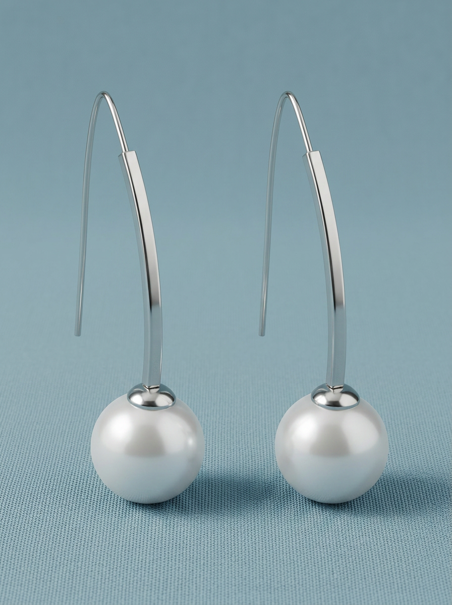 Ohrhänger aus Silber und Perle