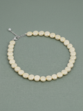 collaret ajustable de perla i plata 